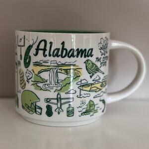 Starbucks Alabama Been There Series Ceramic Coffee Tea Mug Green